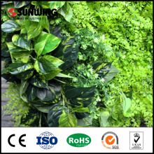 2017 outdoor plastic fire retardant leaf wall with flowers